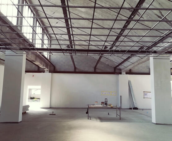 Interno supermercato - fase di cantiere